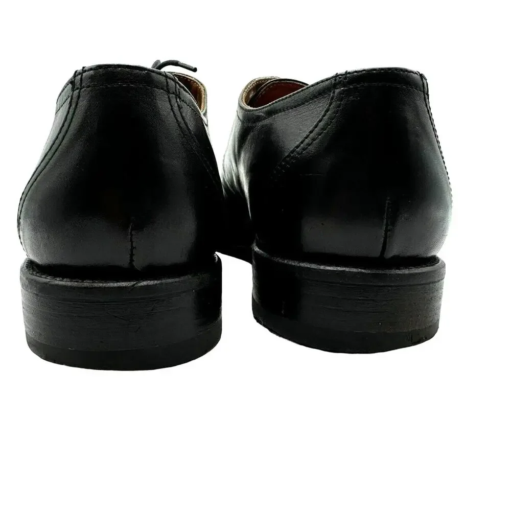 CABLE & CO | Men's size 10 Black Leather Oxfords Dress Shoes‎ Made in Italy